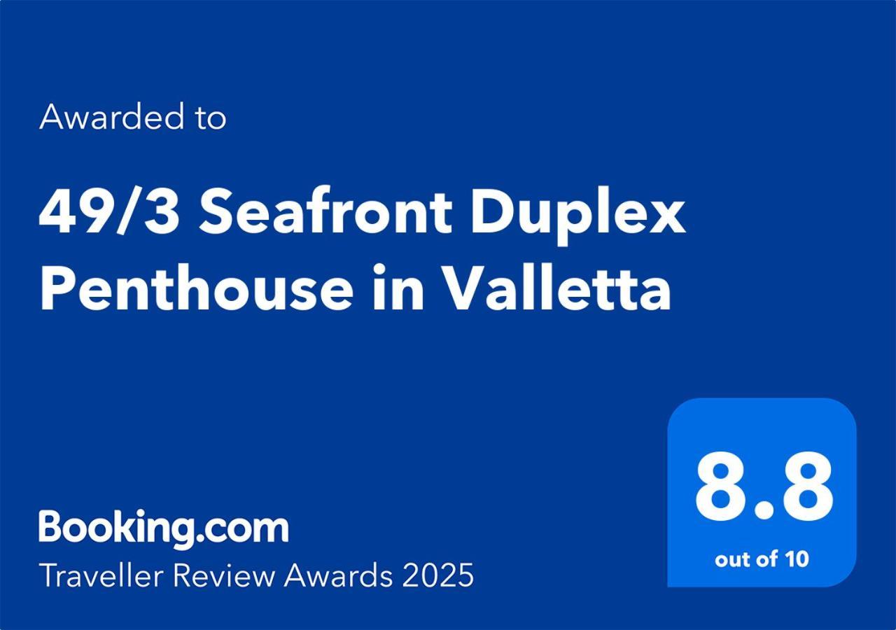 49/3 Seafront Duplex Penthouse In Valeta Exterior foto